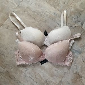 34B lace push up bras